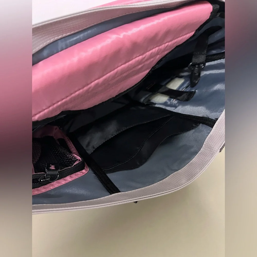 Ruckus Pink and Gray Messenger Bag